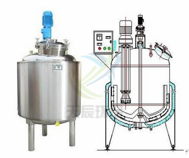 双搅拌刮板式反应罐